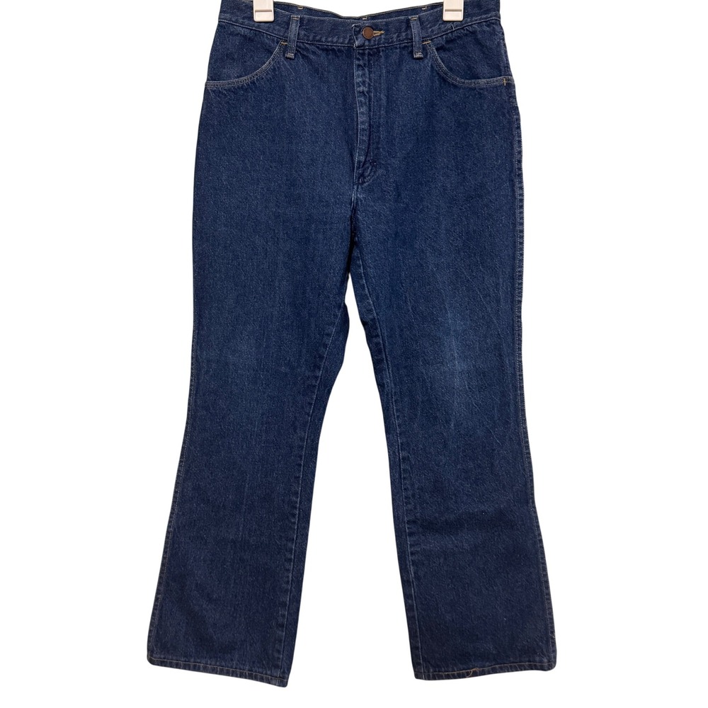 Wrangler Classic Blue Denim Jeans Bootcut High Rise‎ Mens 34/30